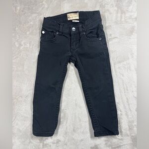 Roxy Quiksilver Girls Black Skinny Cotton Blend Zipper Fly Jeans Size 2T